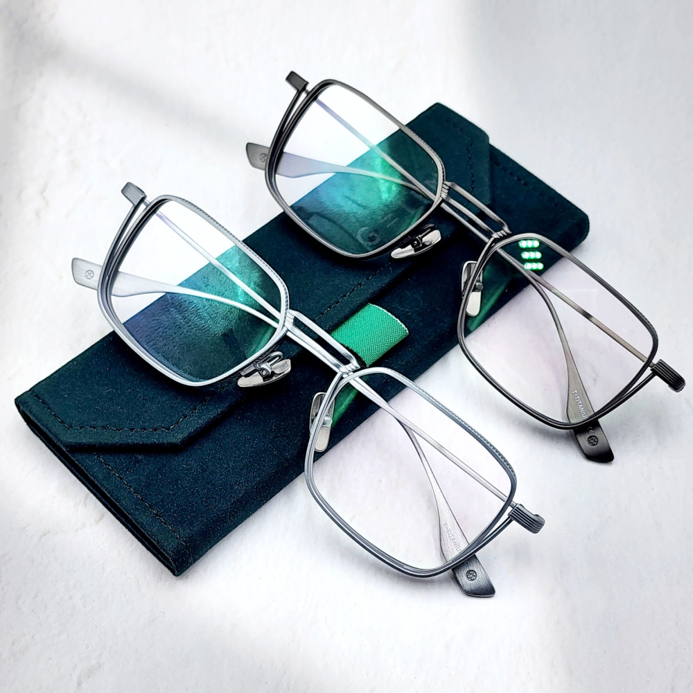 가벼운 사각 리얼 티타늄안경테 패션 빈티지 남자 여자 안경 안경태 TGL67 67,800원