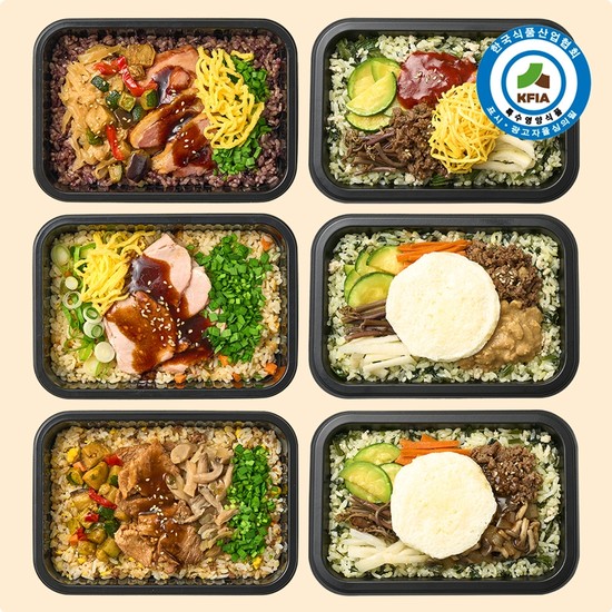 굿스푼 저당 비빔밥&솥밥 혼합 6종 6팩 도시락 세트 임당 당뇨 식단 배달 닭가슴살 단백질 덮밥 43,300원