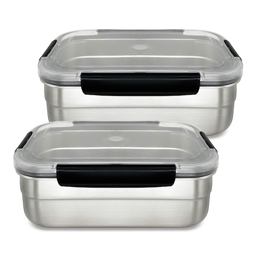 올품락 원쁠템 에코 스텐 밀폐용기 반찬통, 2개, 7호 2400ml 47,300원