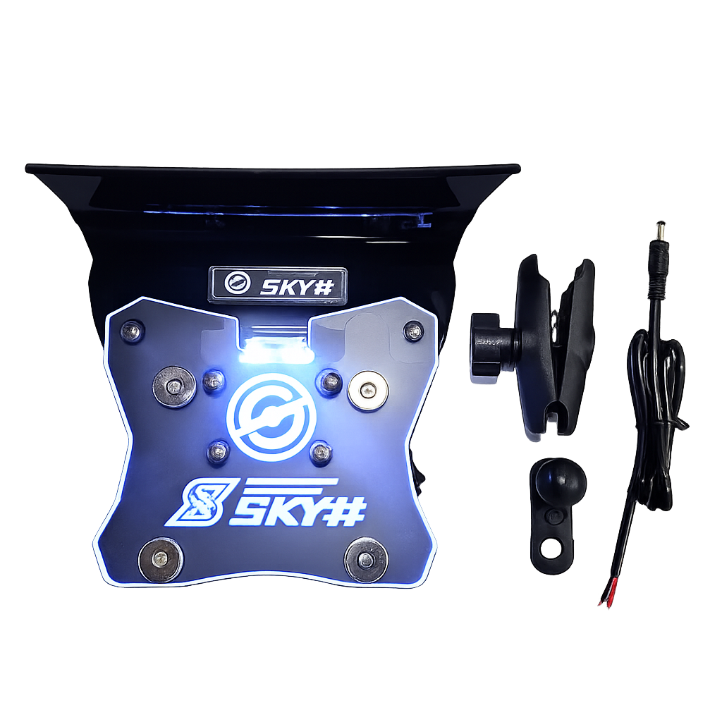 SKY# 배달대행 오토바이 자석 충전거치대 2구 듀얼B-3장착마운트포함 72,000원