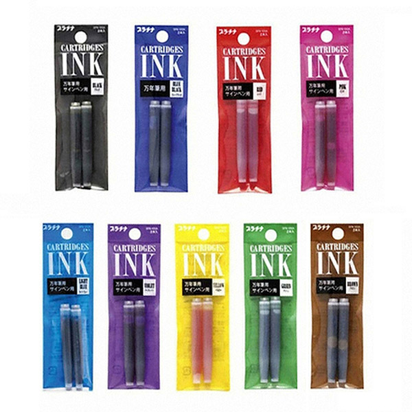 플래티넘 프레피만년필 리필카트리지 2개입 잉크 2,400원