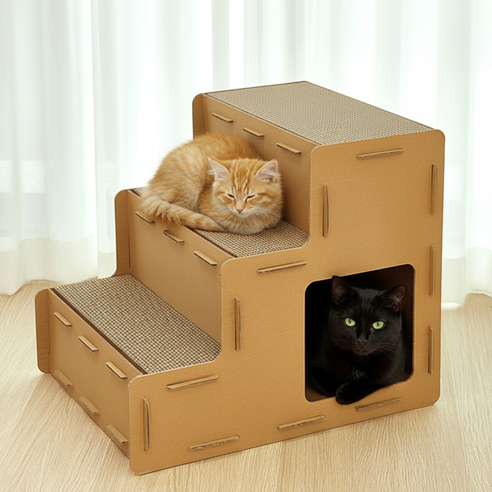 코멧 펫 고양이 계단형 스크래쳐 하우스 9,980원