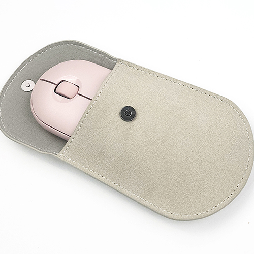 BOHO 블루투스 마우스 인조 스웨이드 파우치, 화이트 실버, 1개 10,400원