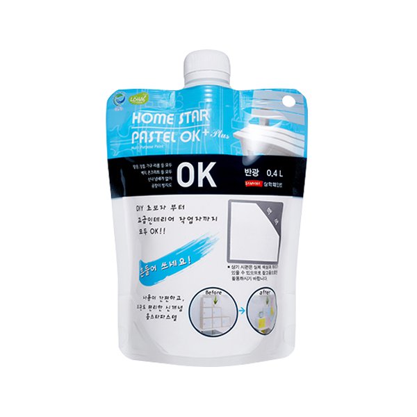 삼화페인트 친환경 다용도용 수성페인트 홈스타 파스텔 0.4L 반광 10,000원