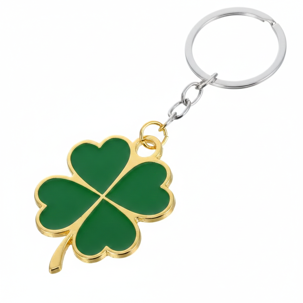 행운의상징 네잎 클로버 키링 열쇠고리 키홀더 등산키링, 1개, 합금 도금 9,900원