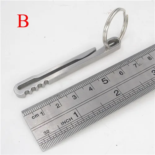 티타늄 티 클립 edc 키 체인 링 멀티 키 링 하이킹 벨트 병따개 키 TC4 다기능 캠프 야외 다목적 버클 8,600원