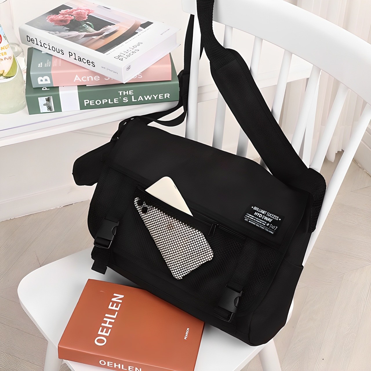 커플 메신저백 크로스백 가방 에코 캔버스 노트북 여행 학생 학교 학원 에펠메신져 18,330원