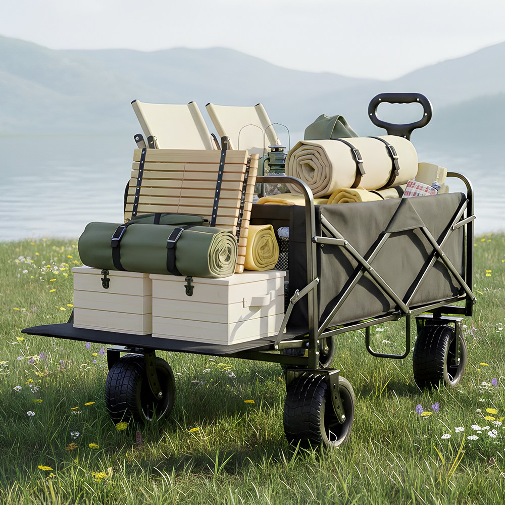 COUCAMP 접이식 캠핑 폴딩 카트 특대형 확장 웨건 62,800원