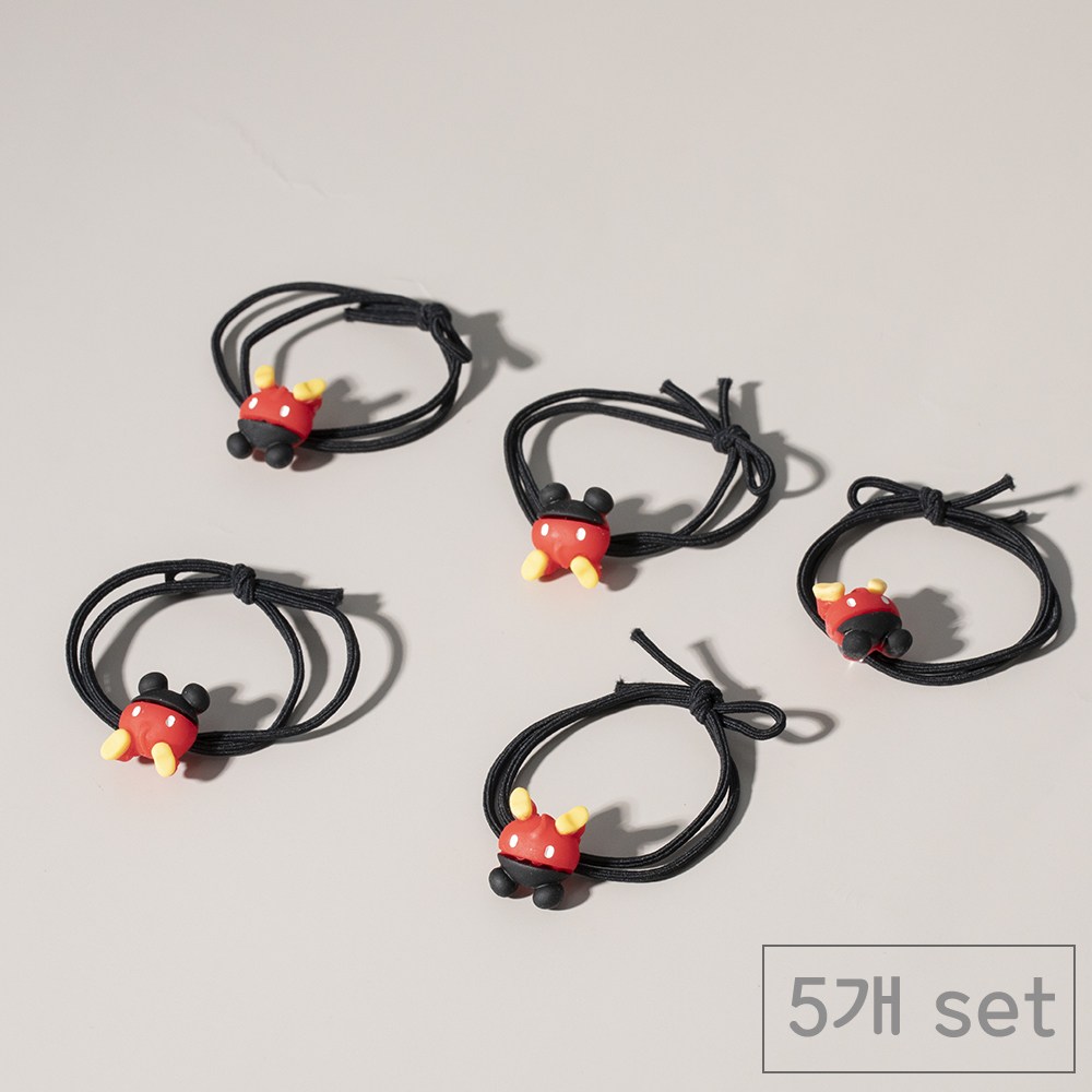 84x84 베이직 헤어 머리끈 5p 세트 5,900원