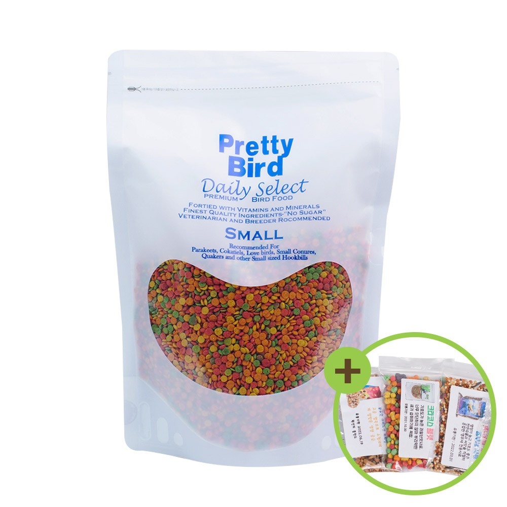 프리티버드 데일리 셀렉트 스몰 펠렛 350g 새사료 8,760원