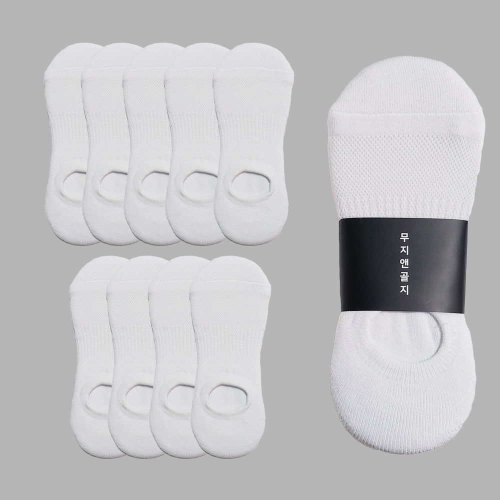 무지앤골지 국산 10켤레 남여 이중바닥 메쉬 런닝 스포츠 페이크덧신 17,900원