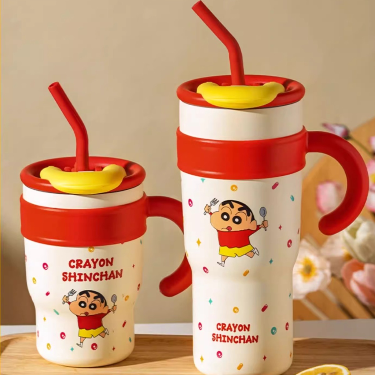 짱구텀블러 대용량1200ml 700ml 커피보냉 빨대  손잡이 텀블러 모던하우스 35,620원