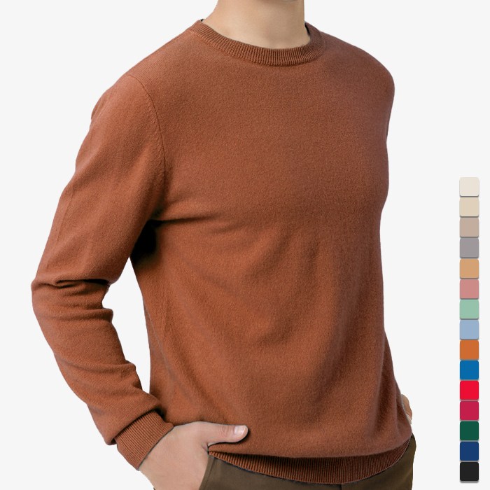 디커스텀 남녀공용 캐시라이크 비스코스 라운드넥 니트, 현재가 15,800원