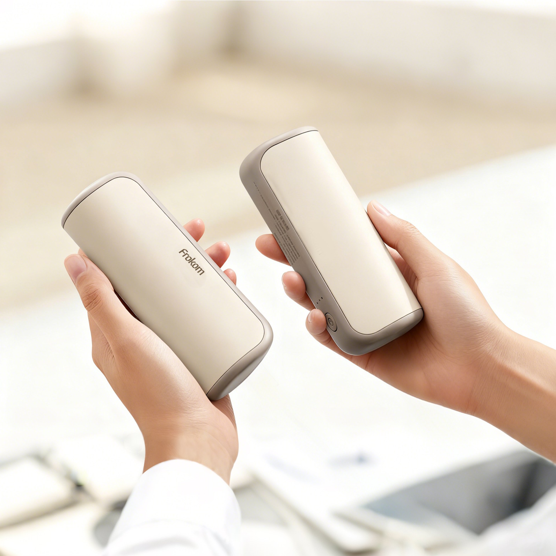 Frokom 휴대용 미니 충전식 듀얼 손난로 마그네틱 대용량 전자 핫팩, 화이트 25,990원