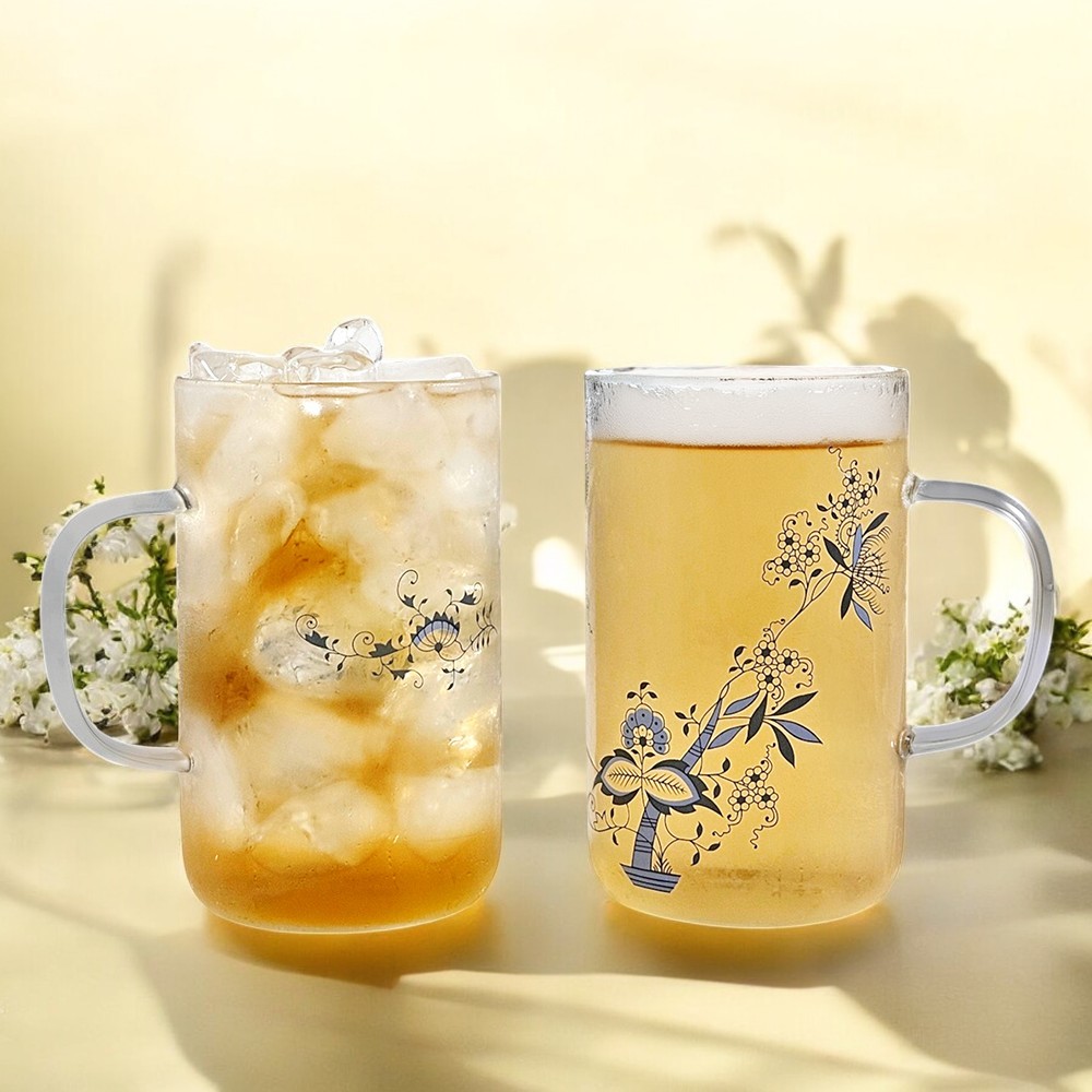 쯔비벨무스터 내열유리 글라스머그 프라하 트윈 2p 세트, 1세트, 단일색상 55,000원