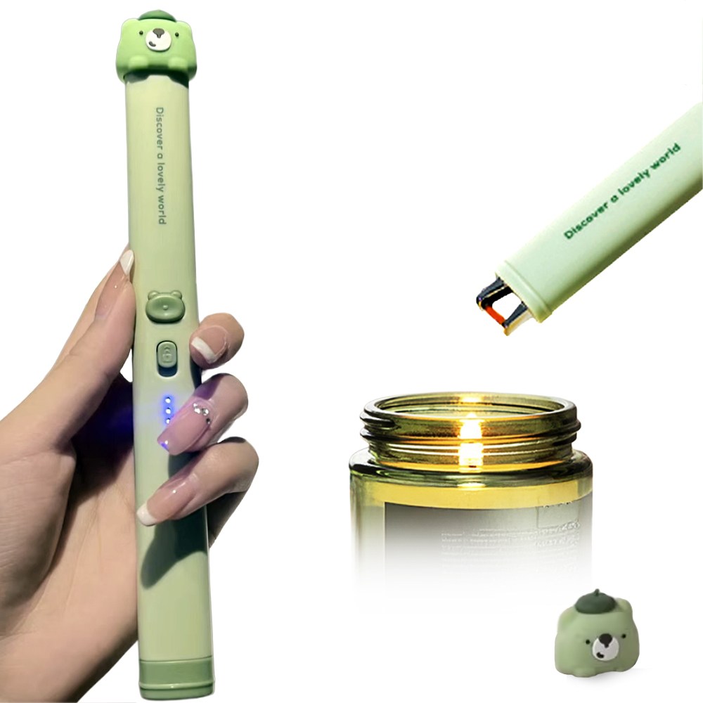 퀸즈모닝 KC인증 이중스위치 C타입 충전식 플라즈마 전기라이터 점화스틱 13,800원