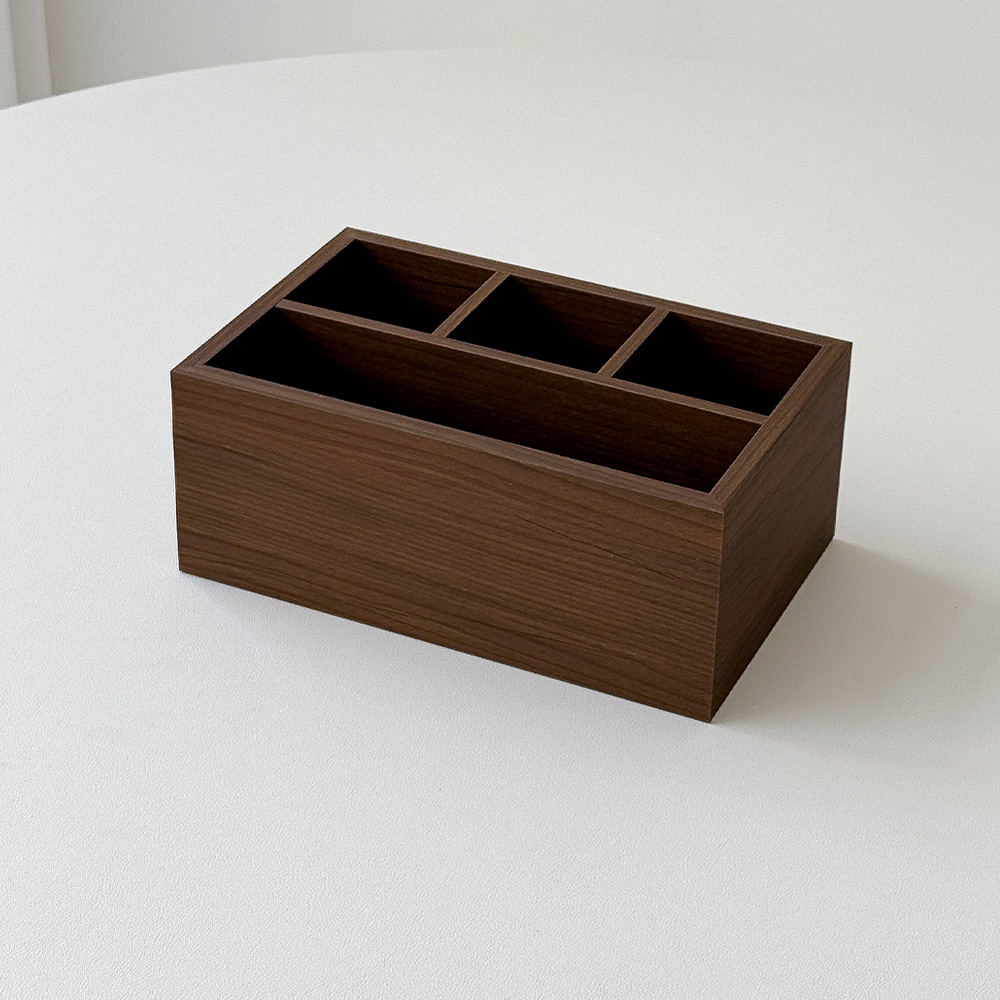 우드 4칸 리모컨 거치대 다용도 정리함 15,730원