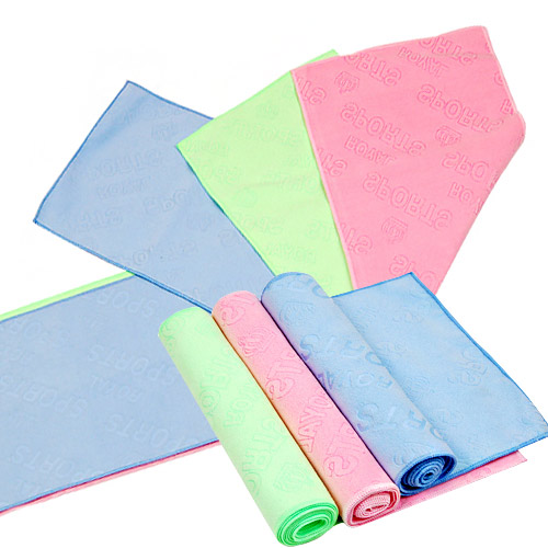 국산 초극세사 스포츠타올(20x100cm)/ 왕관무늬 타월 3,900원