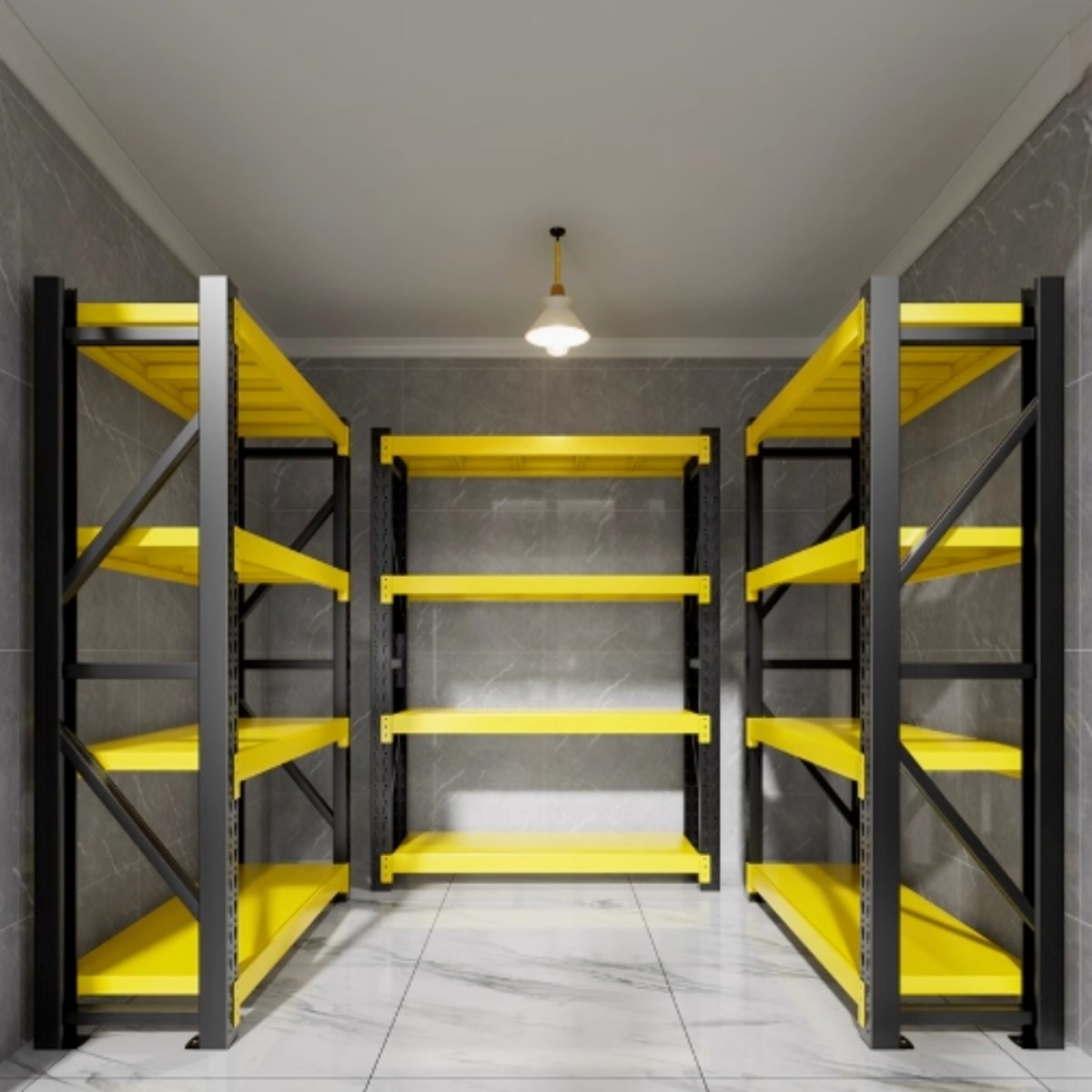 퀵퍼니처 고릴라랙 최대하중 500KG 3단 4단 5단 선반 튼튼한 렉 경량랙 철제 진열대, 5단, 500kg 하중 496,100원