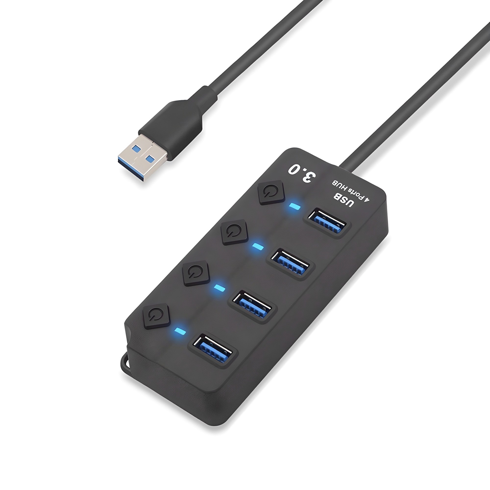 라온 USB 3.0 4포트 허브 개별스위치 RUH-304A 9,900원