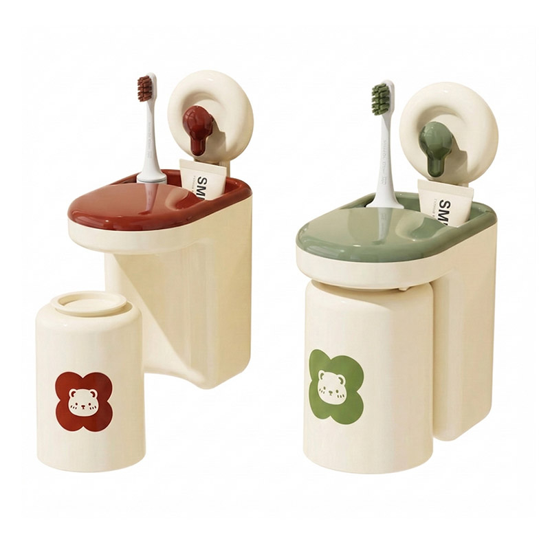 제로앤나인 거꾸로 양치컵 벽부착 칫솔꽂이, 1세트, 레드+그린 11,600원