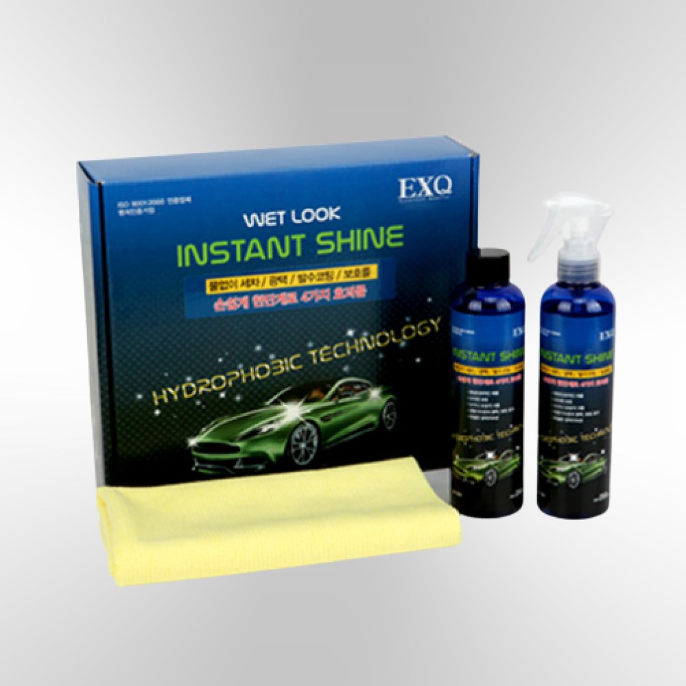 이엑스큐 인스턴트 샤인 단품 세트 EXQ Instant Shine SN1301(250ml 단품) SN1301-1(250ml 세트) 물없이 세차 발수코팅 광택 보호효과, 1개, 250ml 12,900원