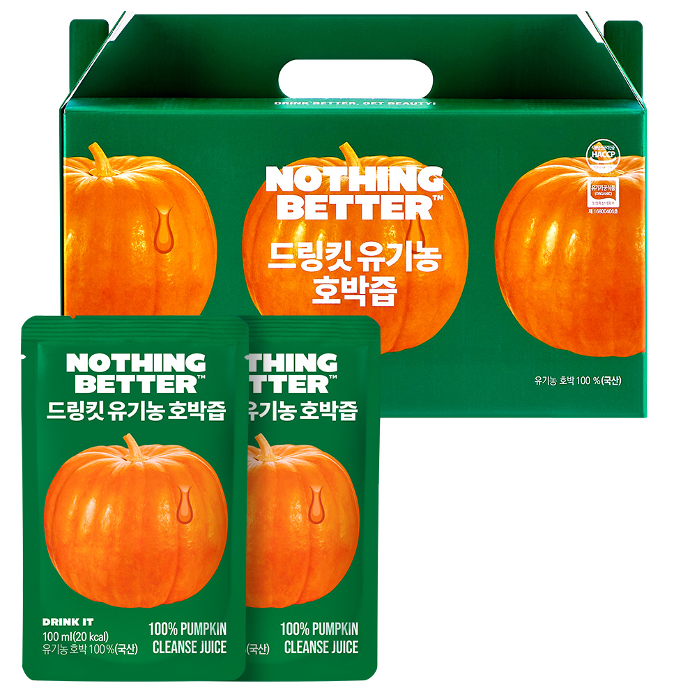 낫띵베럴 드링킷 유기농 호박즙, 100ml, 24개 24,900원