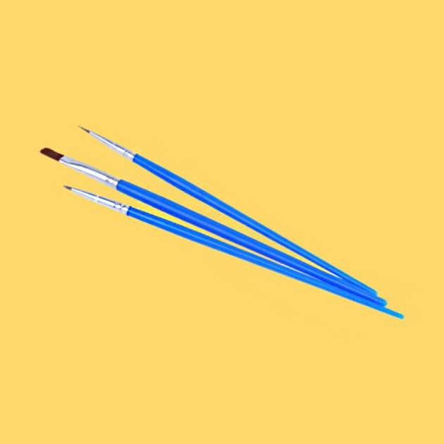 세필붓 유화 아크릴 수채화 납작 미니 붓 3종 세트 450원