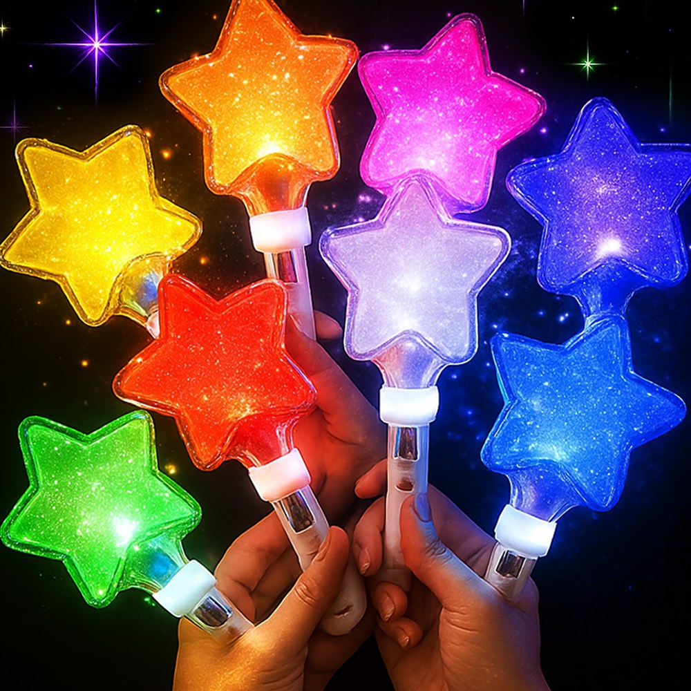 아띠꼴로 4개1세트 반짝반짝 LED 별 응원봉 야광봉 응원도구 5,900원