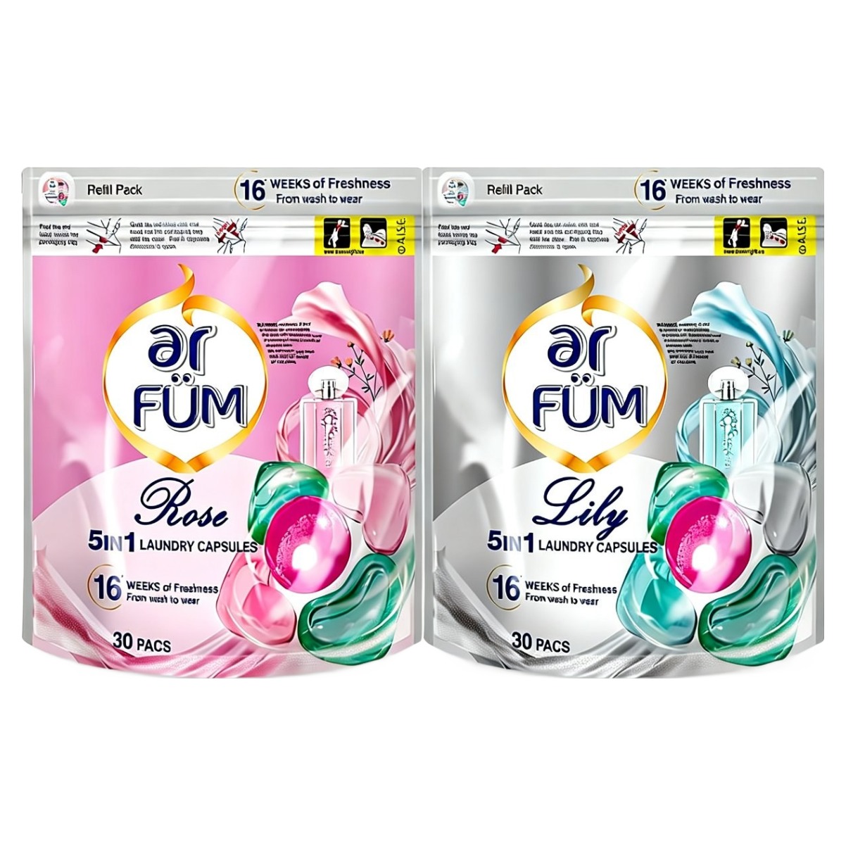 아로퓸 5in1 퍼퓸 캡슐세제 30개입X2종(로즈가든+화이트릴리), 2개, 30개입 26,900원