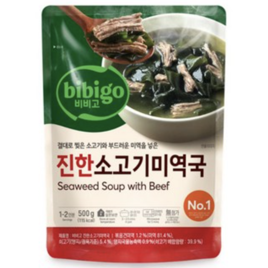 올따옴 비비고 진한 소고기미역국, 11개, 500g 39,790원