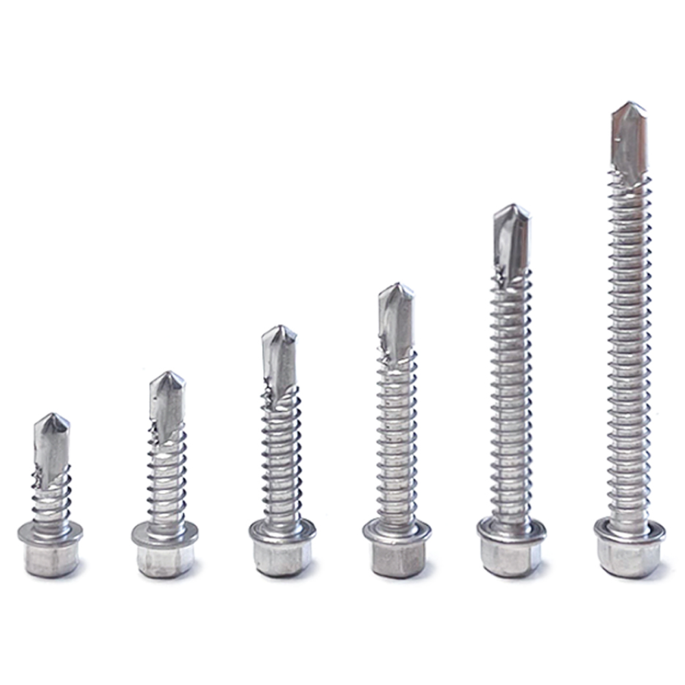 리우툴 스텐 육각 직결피스 철판 피스 나사못 와셔붙이 양날 #14(6.3mm) 19mm 부터 65mm 낱개판매 260원