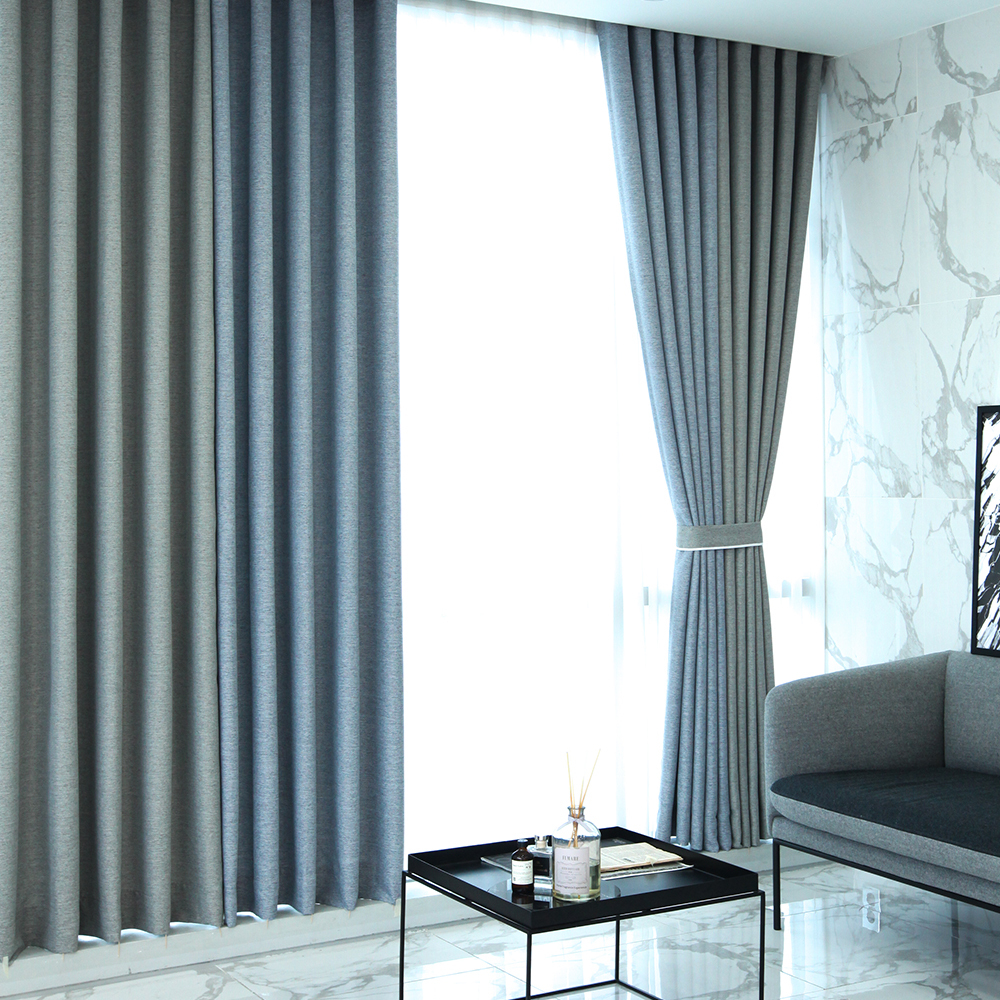 뷰하우스 루나 린넨 투톤 암막 커튼 150cm 2p 50,930원