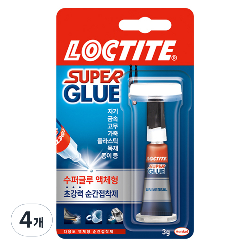 록타이트 수퍼 글루 액체형 초강력 순간접착제 3g 6,400원