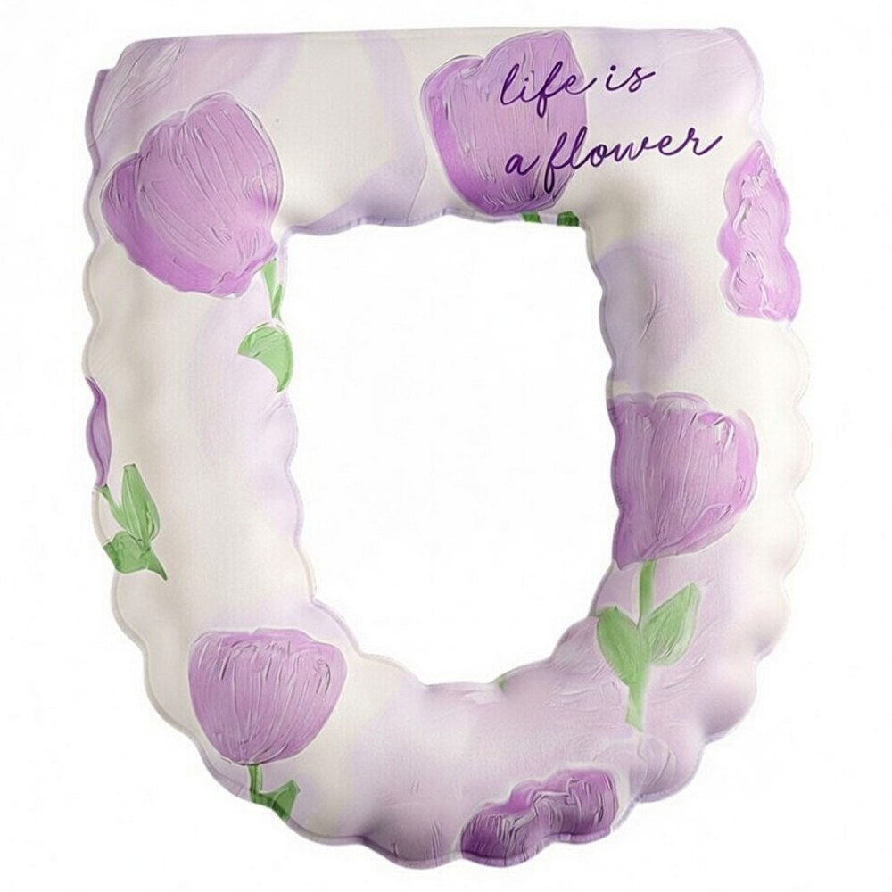 오릴리 화장실 도톰한 꽃무늬 캐릭터 변기시트 소프트한 EVA 방수 쿠션 6종 모든 변기타입 9,900원