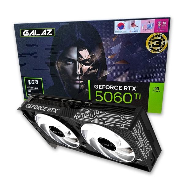 GALAX 갤럭시 GALAZ 지포스 RTX 5060 Ti BLACK OC V2 D7 8GB 663,000원