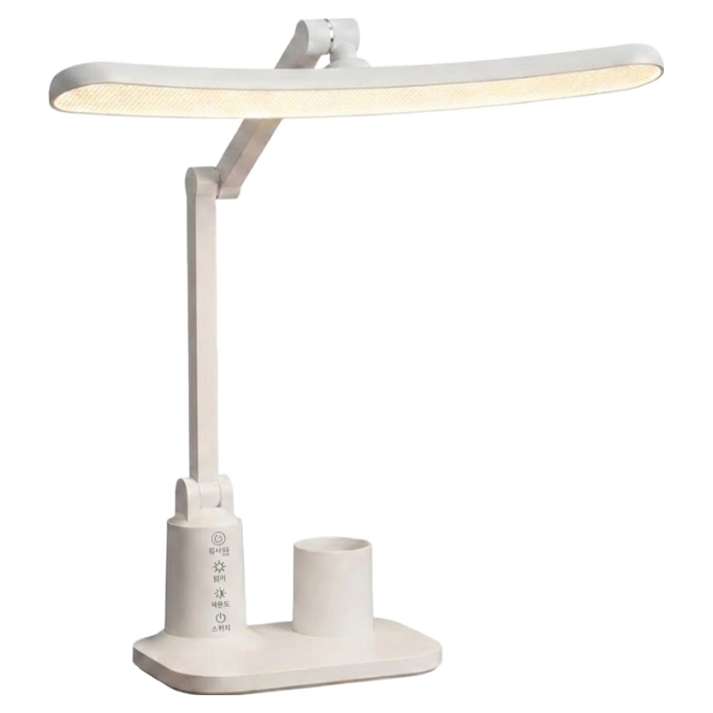 비츠조명 LED 학습용 와이드 책상 스탠드 조명, 화이트 13,900원
