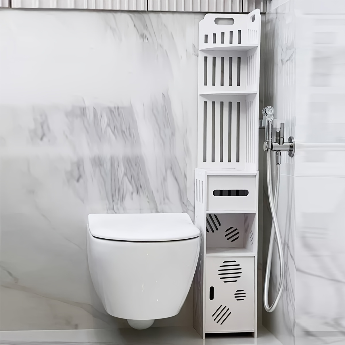 욕실 코너 선반 슬림 틈새 수납장 화장실 다용도 정리대, 1개, WHITE 46,500원