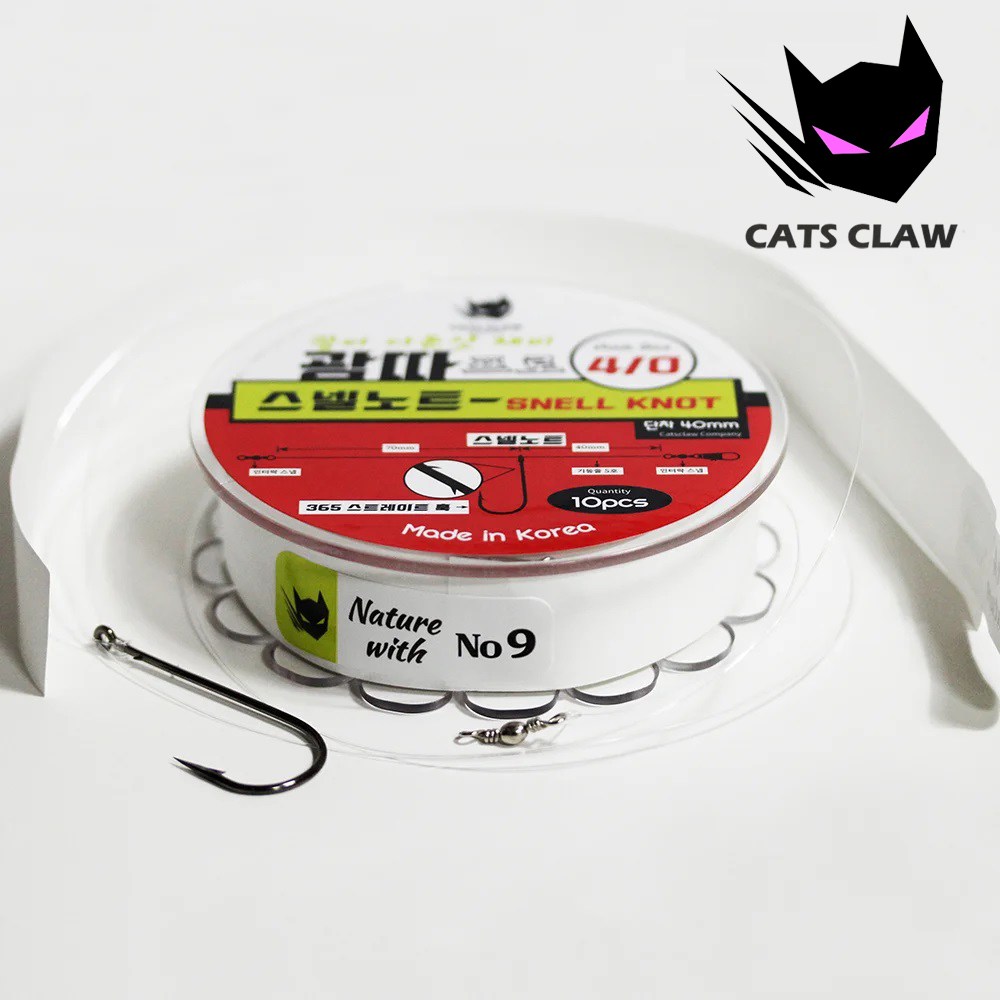 추랑피싱 광어 다운샷채비 스트레이트훅 국산 프로, 1개, 10개입 11,000원