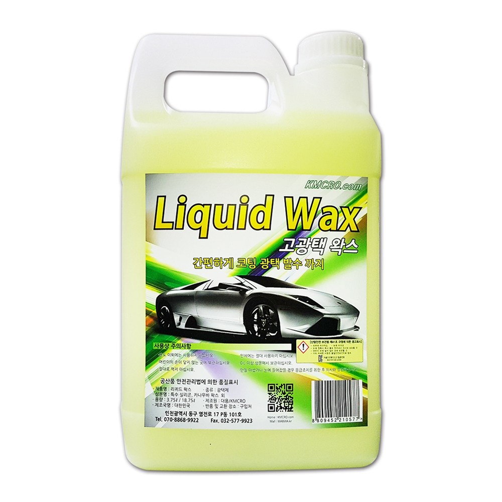 가우디 고광택 리퀴드 왁스(물왁스) 3.78L, 3.78L, 1개 11,000원