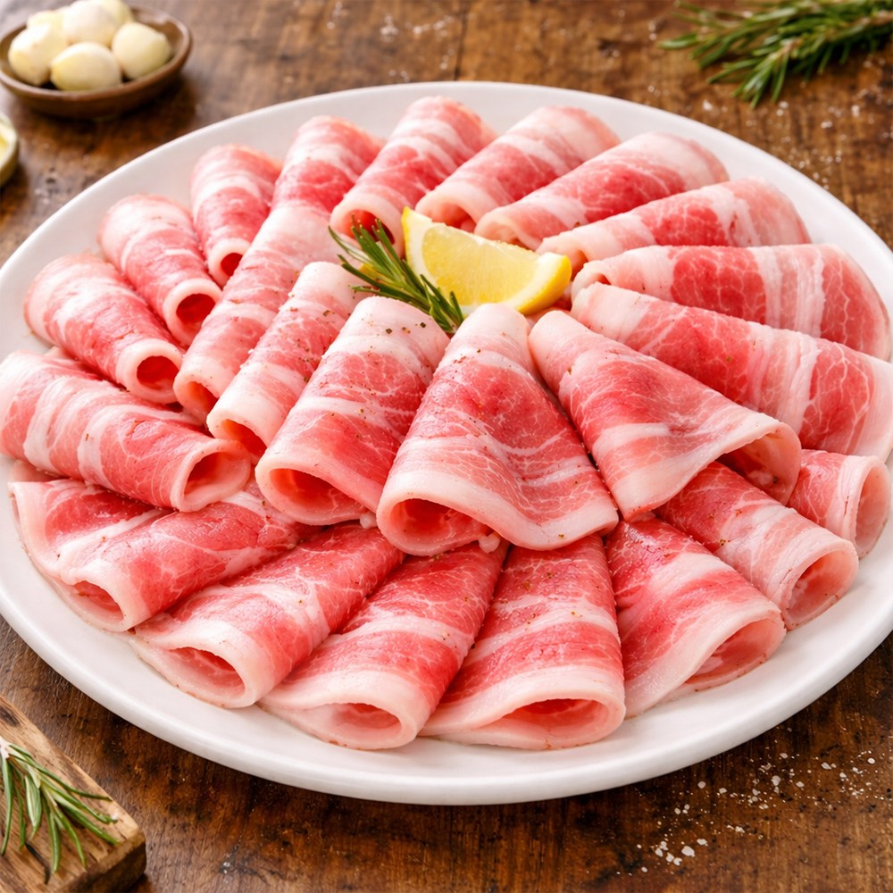 한돈 돼지고기 대패 목살 구이용 불고기 냉동 목심 제육볶음 대패삼겹살, 500g, 1 11,500원