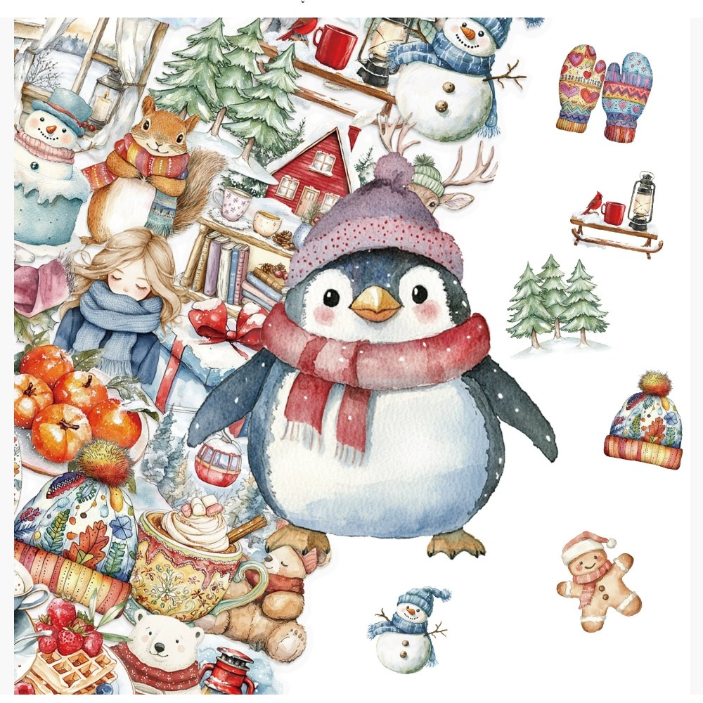 앨리스앤 빈티지 다꾸 스티커팩 겨울 동화, 1개, 겨울동화 (HR442) 6,100원