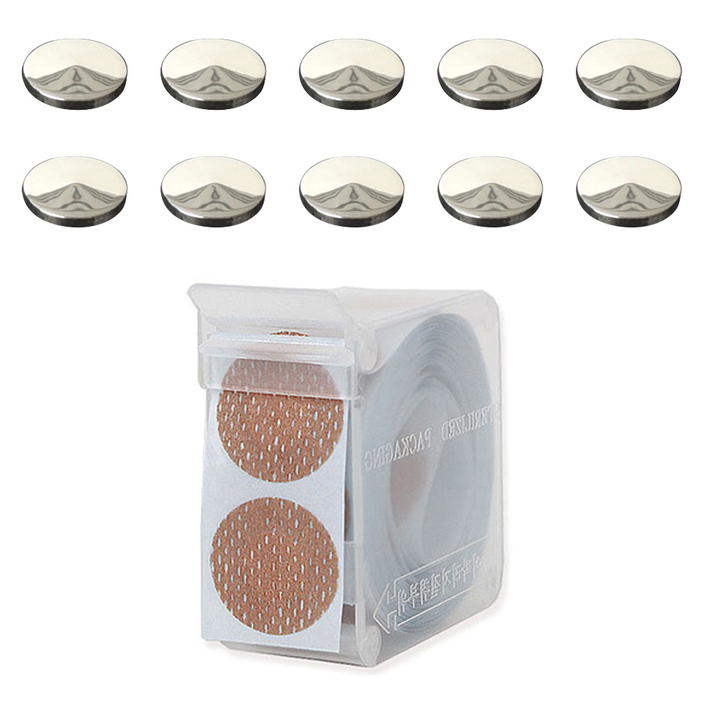 게르마늄원석 칩 8mm 10p + 부착용밴드100p, 1세트 85,000원