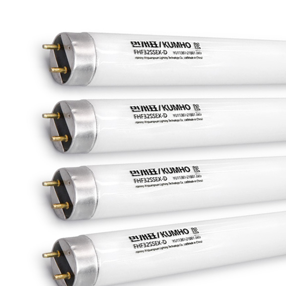 금호전기 번개표 직관 형광등 FL 32W 삼파장 FHF 주광색(청백색) 형광램프 4개입(1세트) 14,240원