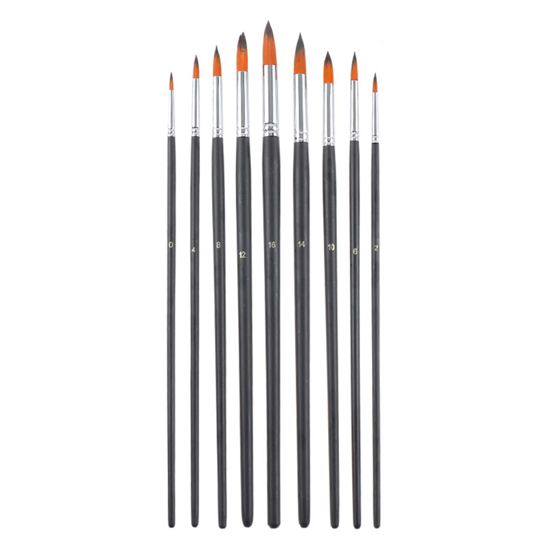 메이크마인 미술 수채화 그림 나일론 일반 붓 9종 세트, 0호, 2호, 4호, 6호, 8호, 10호, 12호, 14호, 16호, 1세트 11,950원