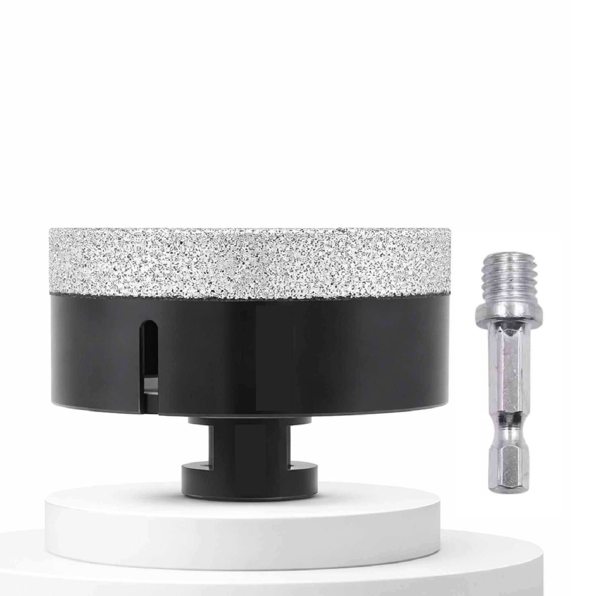 플로메리아 고강도 다이아몬드 홀쏘 95mm M10 그라인더용 융착 코어 비트 포세린 대리석 타일 도자기 구멍 기리 유리 홀커터 홀소, 1세트 61,900원