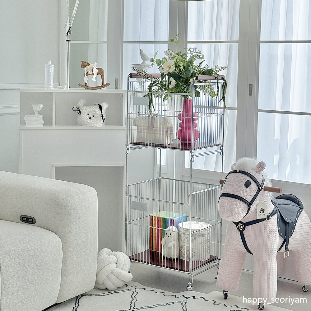 아텍스 철제 이동식 트롤리 우드 홈 카트 레이어 바스켓 115,000원