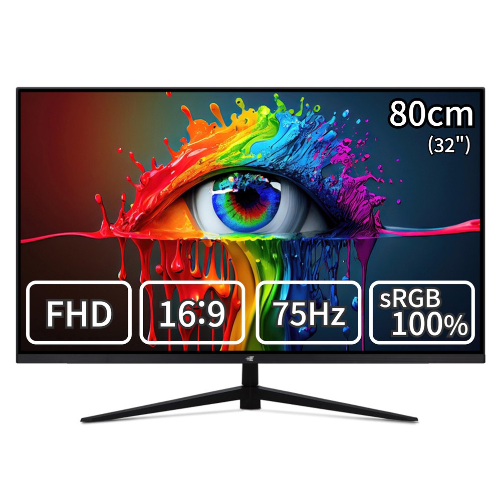 이트로이 32인치 FHD 슬림베젤 모니터 게이밍 사무용 멀티 하이브리드 VSG32F75, 일반, 80cm 153,000원
