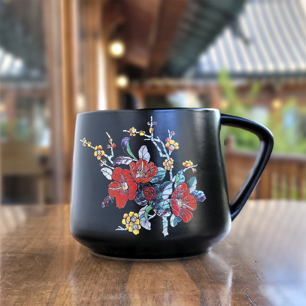 외국인선물 공예품대전수상 두리가온 자개전사 호작도 텀블러 29,000원