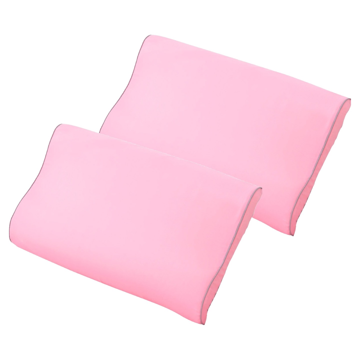 라버트리 천연라텍스 굴곡형 베개, 실키핑크, 2개 87,200원